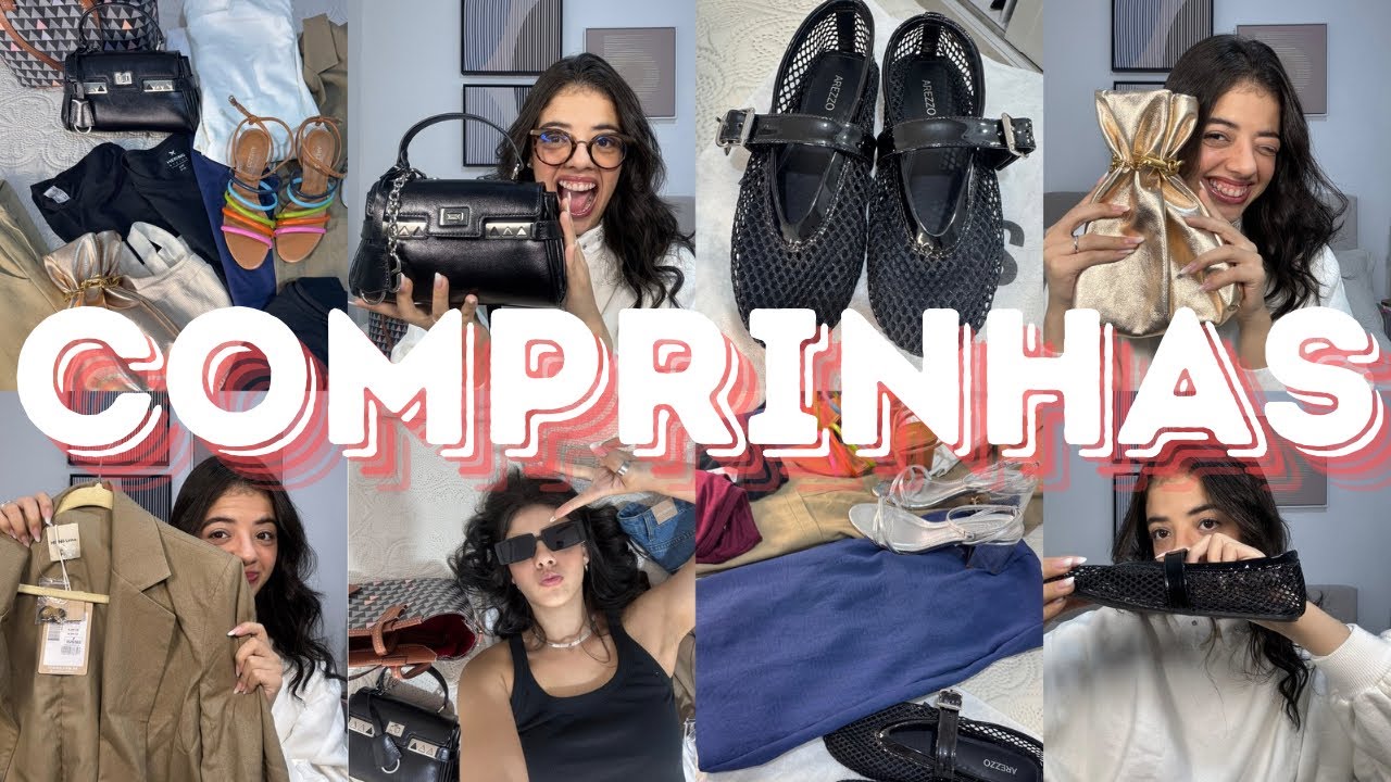 MINHAS COMPRINHAS DO MÊS! Roupas, bolsas e muitooos sapatos