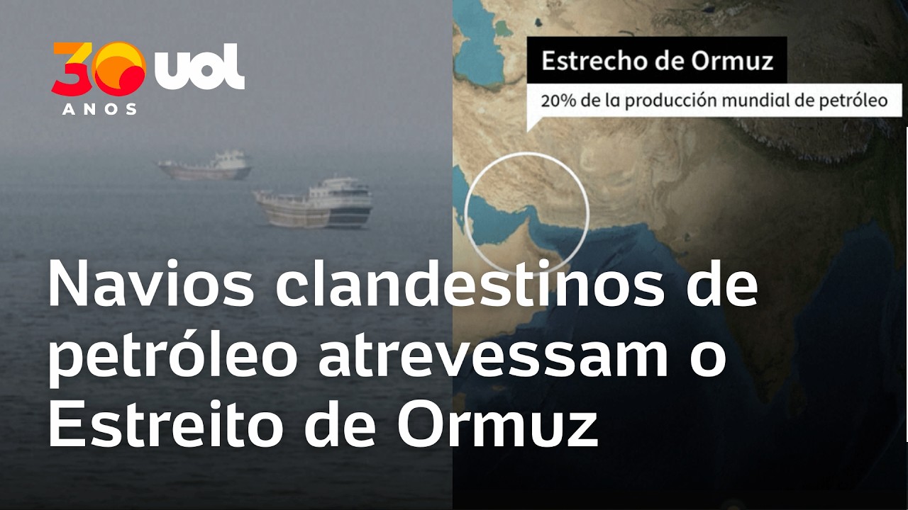 Estreito de Ormuz registra travessias de navios clandestinos de petróleo durante guerra no Irã