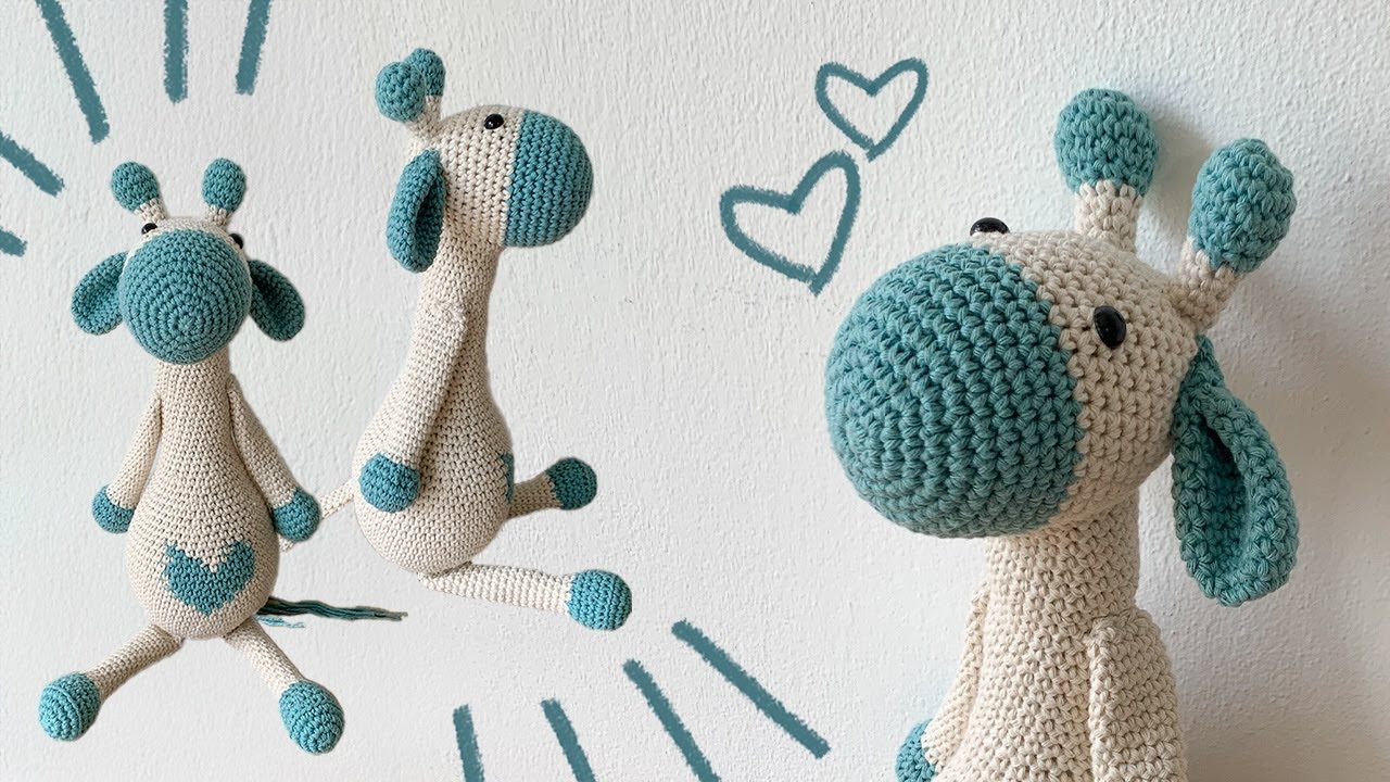 Jirafa con corazón Amigurumi Crochet 🦒❤️  | Tutorial Tejido Crochet