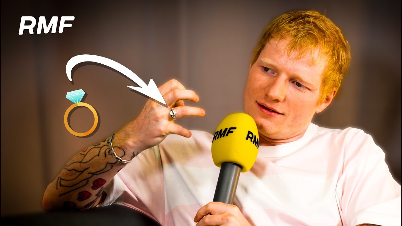Tylko u nas: Ed Sheeran śpiewa fragment NOWEJ PIOSENKI i pokazuje pierścionek
