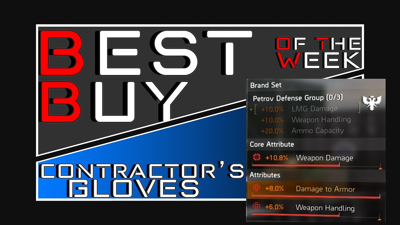 The Division 2 | Best Buy of The Week | *Contractor's Gloves* | Weekly Reset | PurePrime