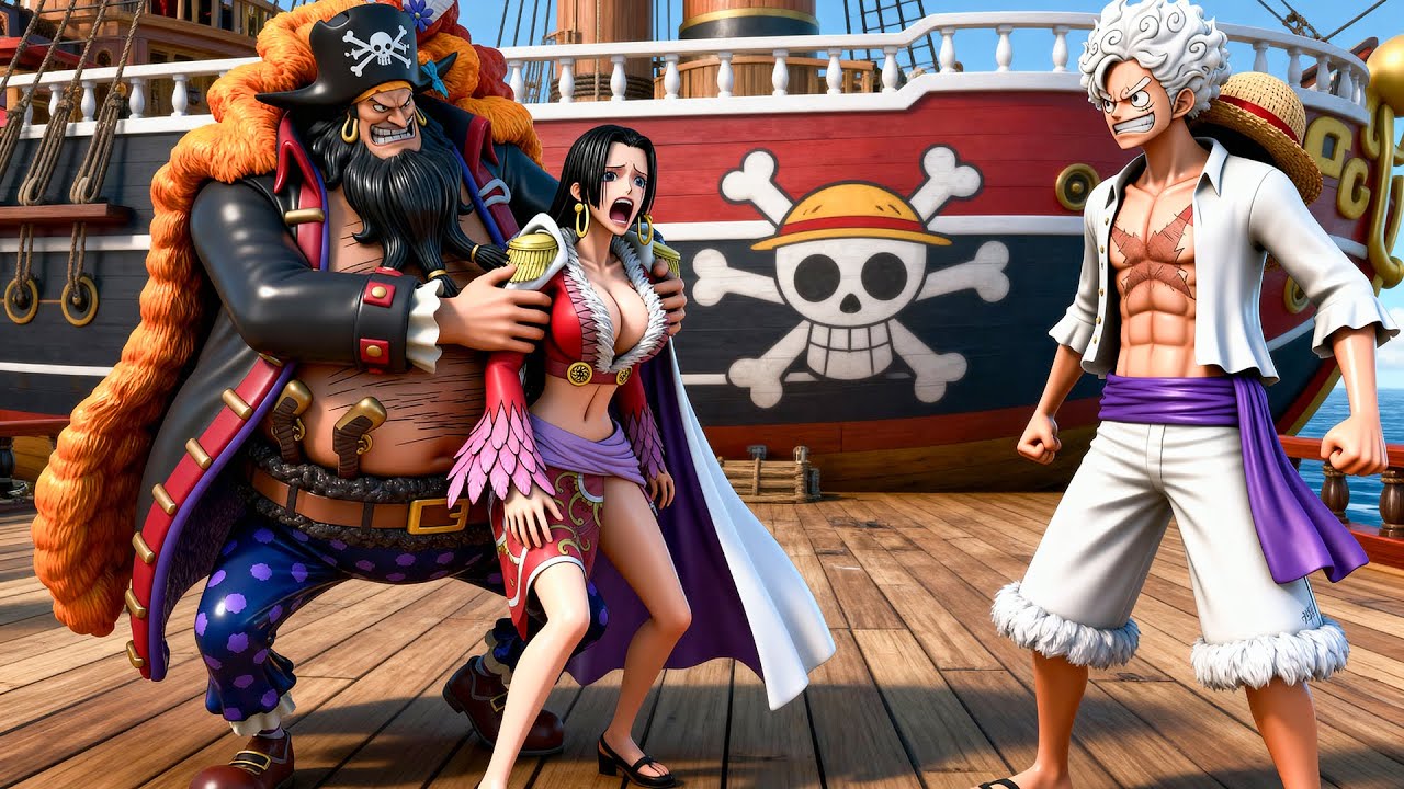 👑 ONE PIECE : Luffy Awakens Gear 5 Nika And Teams Up With Zoro To Rescue Boa Hancock From Blackbeard