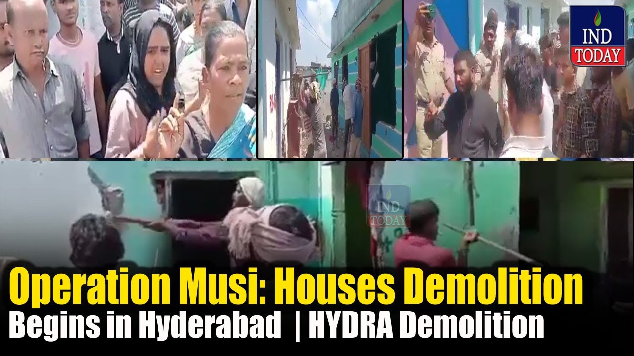 Operation Musi: Houses Demolition Begins | #hyderabad