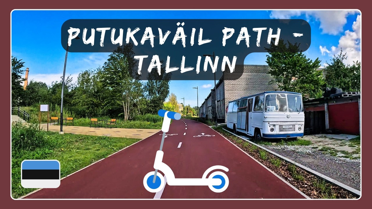 Electric Scooter Ride on Putukav&auml;il, Tallinn, Estonia - Scenic Urban Path 2025 🛴 🇪🇪