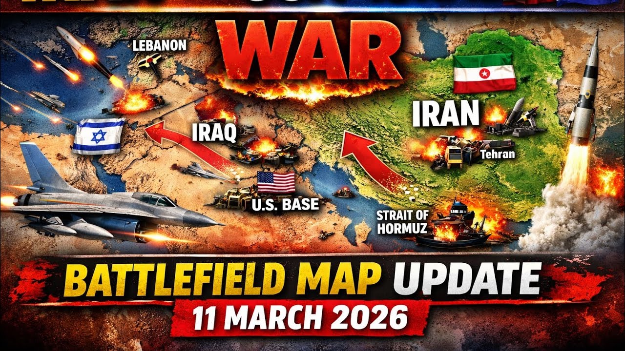 Iran vs USA&ndash;Israel War Update | Battlefield Map Explained | 11 March 2026 Middle East Crisis