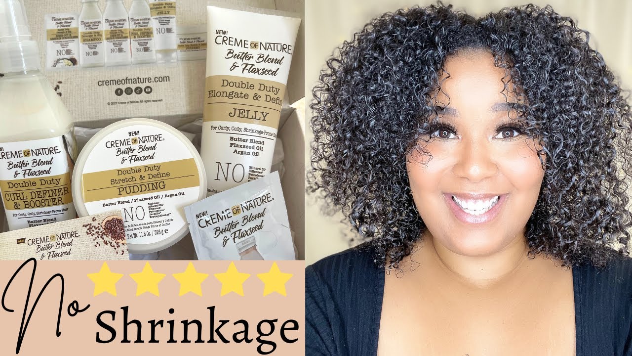 Creme of Nature's NEW Butter Blend and Flaxseed Hair Product Review