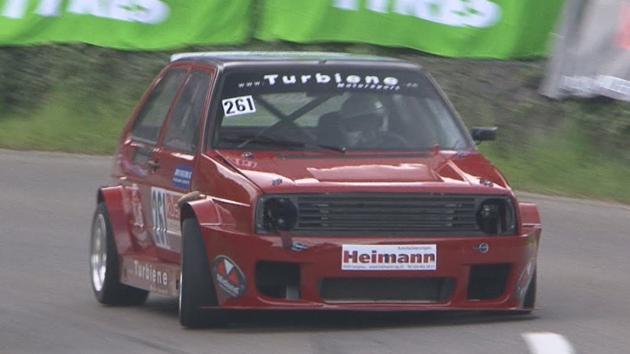 Insane VW Golf II Turbo, 430 HP, 500 NM, 4x4, full Onboard, Simon Wüthrich at Turbiene Motorsport