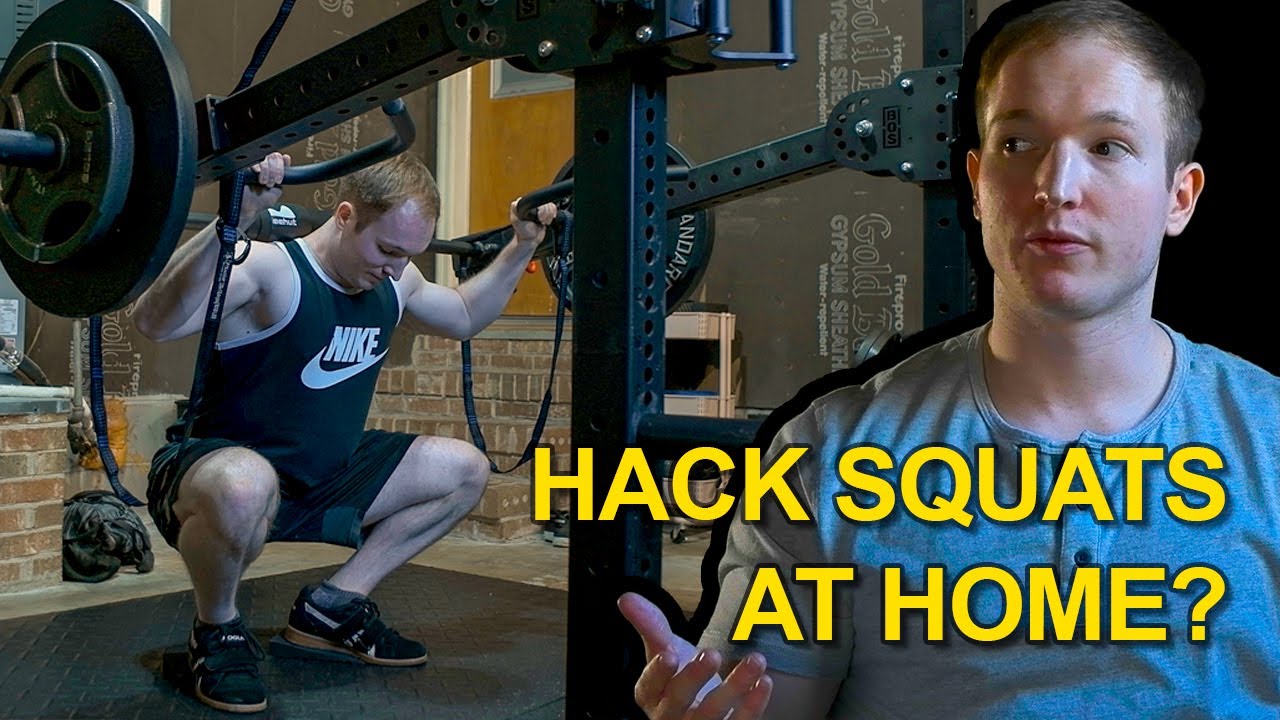 Home Gym HACK SQUAT Setup - (Lever/Jammer Arms Back Squat)