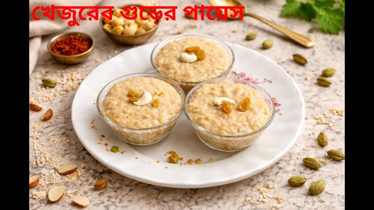 আসল খেজুরের গুড়ের পায়েস রেসিপি | শীতের স্পেশাল বাঙালি পায়েস | Traditional Bengali Payesh.