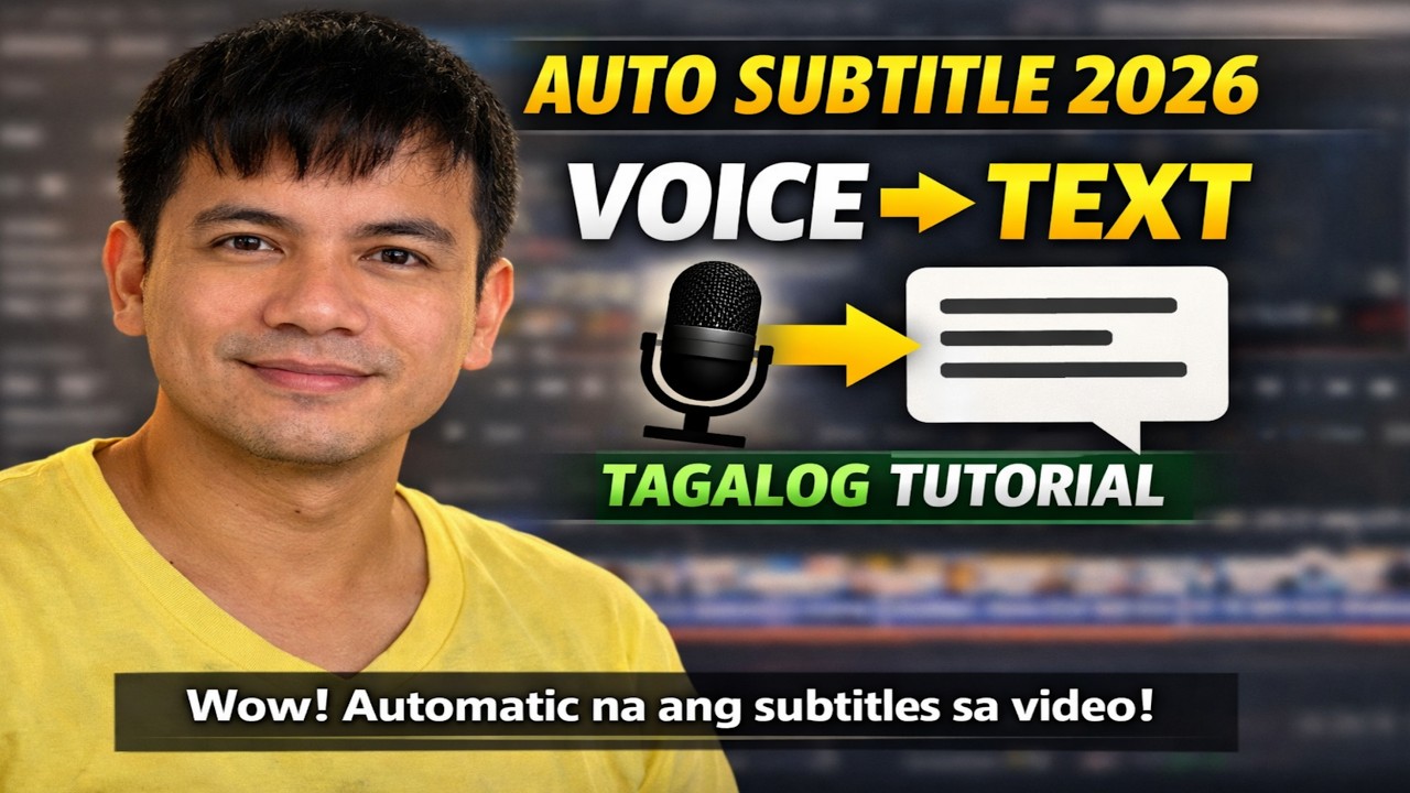 Paano Mag-lagay ng Subtitle sa Video | Voice Over to Text (2026 Tagalog Tutorial)
