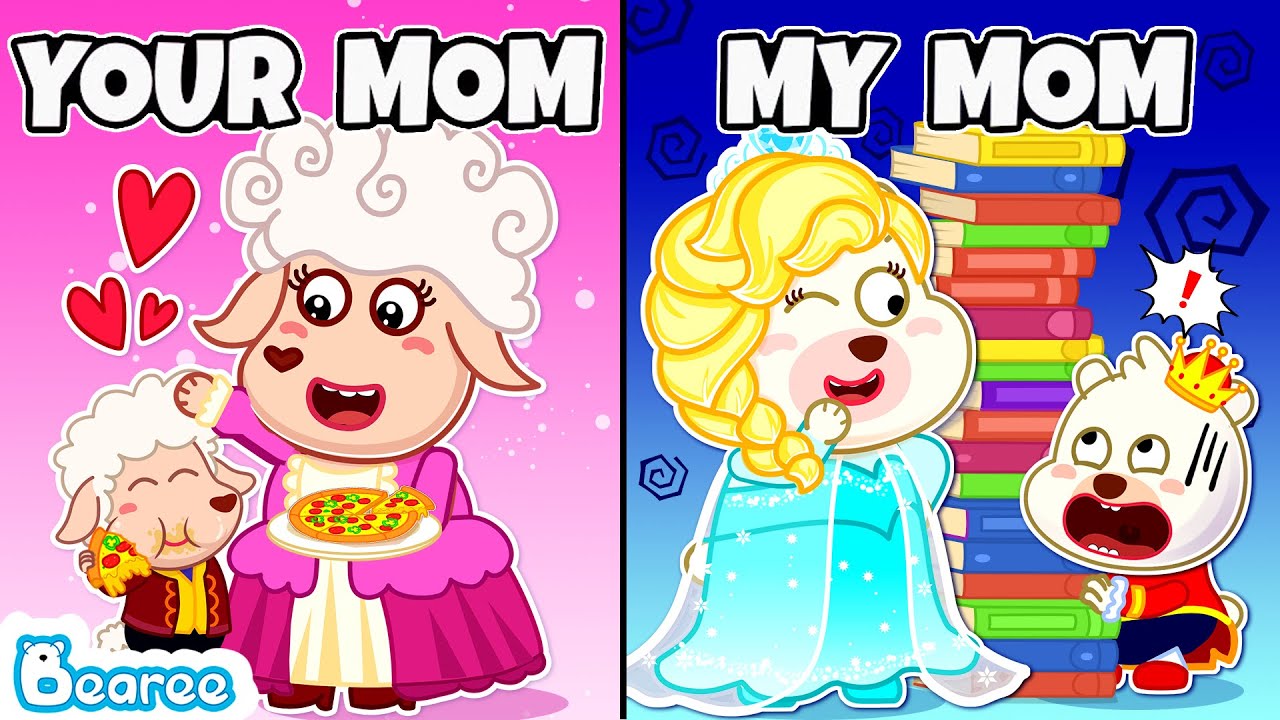 Your Mom vs My Mom | Bearee, Is Elsa the Best Mom?| Bearee Family Kids Stories | Bearee Bear Cartoon
