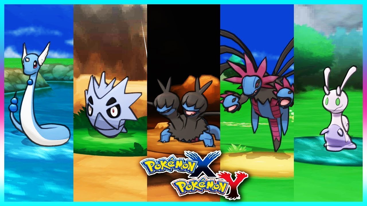 Pokemon X & Y - Dragonair,Pupitar,Zweilous,Hydreigon & Sliggoo Locations