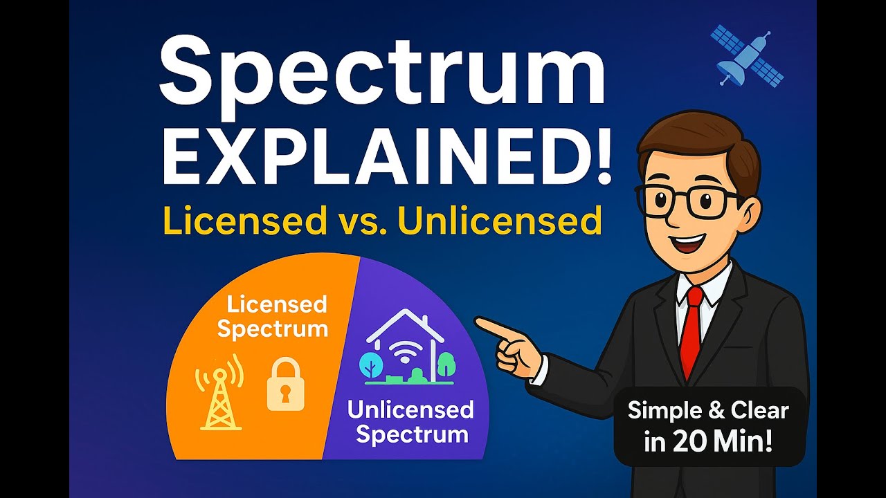 Licensed vs Unlicensed Spectrum Explained | WiFi, Satellite & Auction Logic Simplified