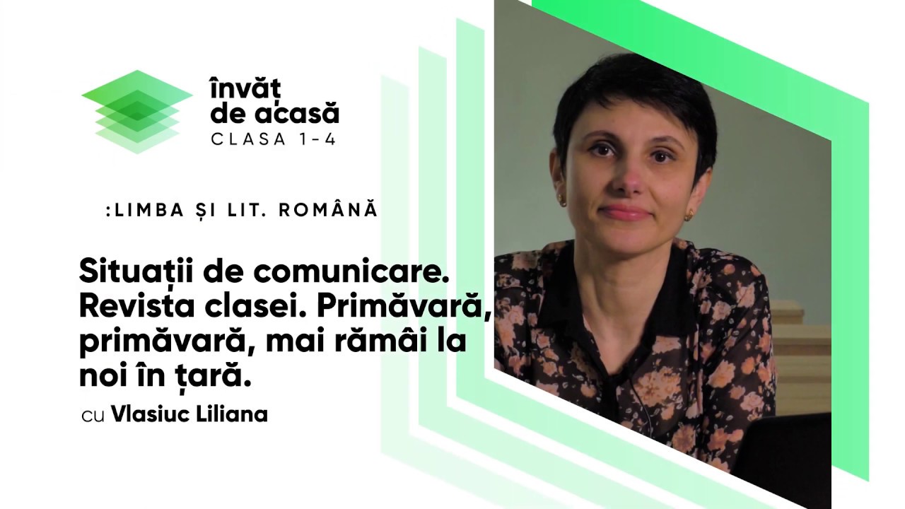 Limba și literatura română; cl.IV-a;