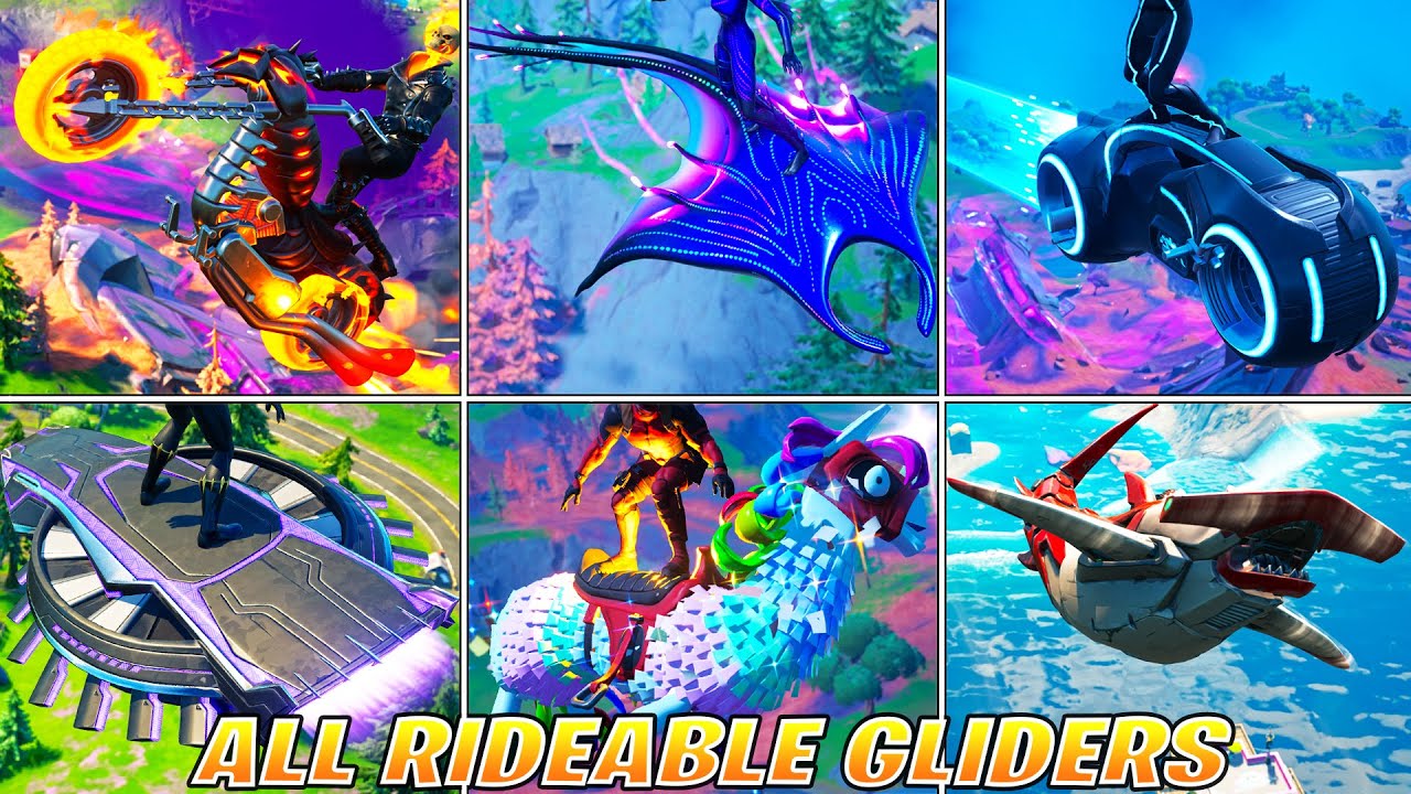 All Rideable Gliders in Fortnite! Item Shop & Gameplay Showcase