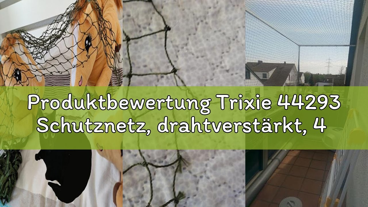 Produktbewertung Trixie 44293 Schutznetz, drahtverstärkt, 4 × 3 m, olivgrün
