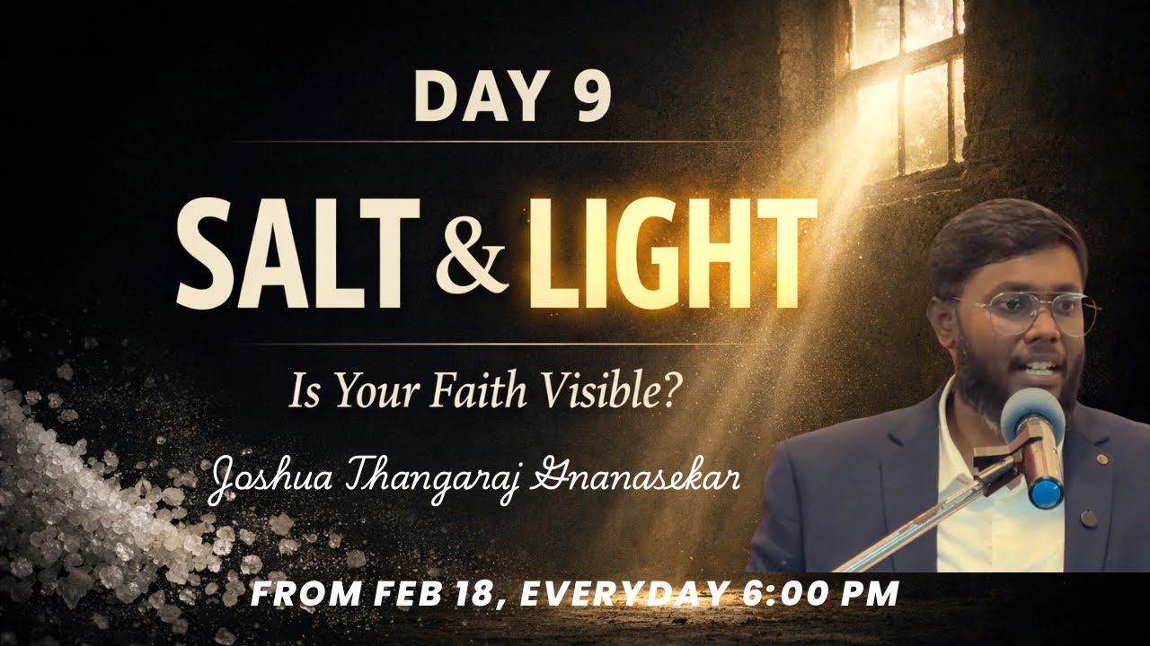 40 DAYS OF LENT – DAY 9🎥 “Salt and Light”📖 Matthew 5:13–16 #lent2026