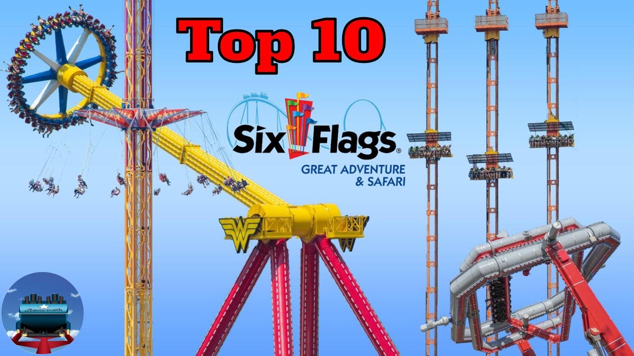 Top 10 Rides at Six Flags Great Adventure