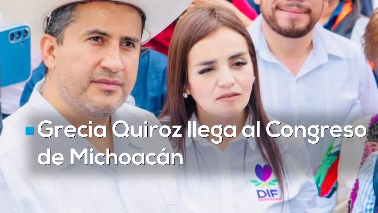 Grecia Quiroz, viuda del exalcalde Carlos Manzo, arribó al Congreso de Michoacán