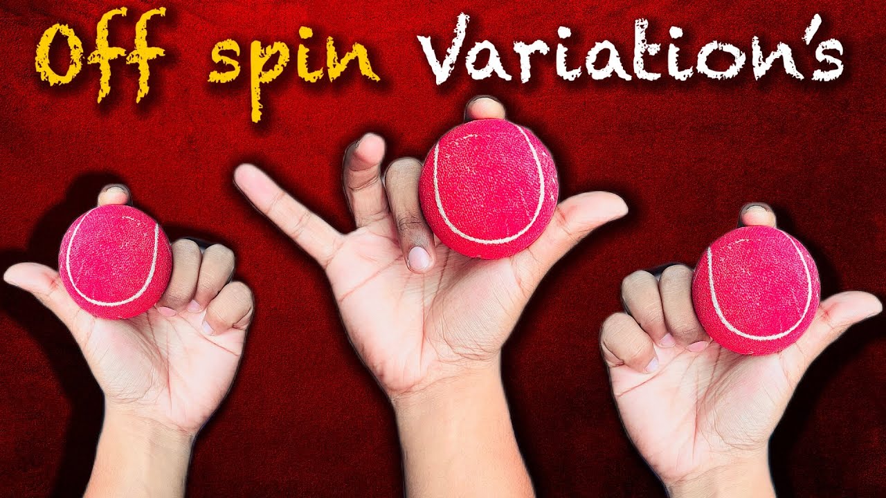 Tennis ball off spin grips / All off spin bowling variation&rsquo;s / carrom ball with tennis ball 