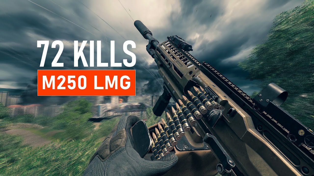 72 Kills with M250 LMG : Battlefield 6