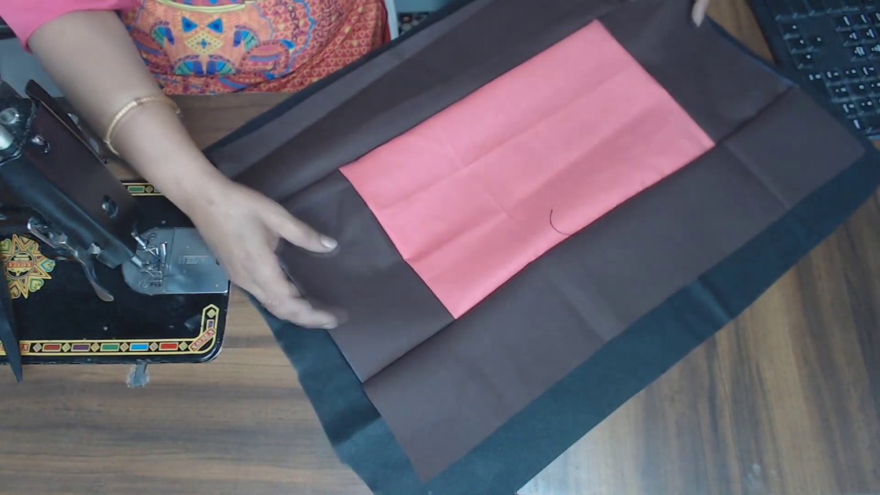 MAKE PILLOW COVER WITH PATCH WORK-STEP BY STEP -TUTORIAL