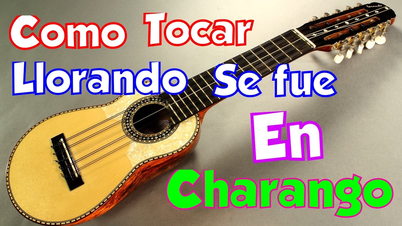 como tocar llorando se fue en charango