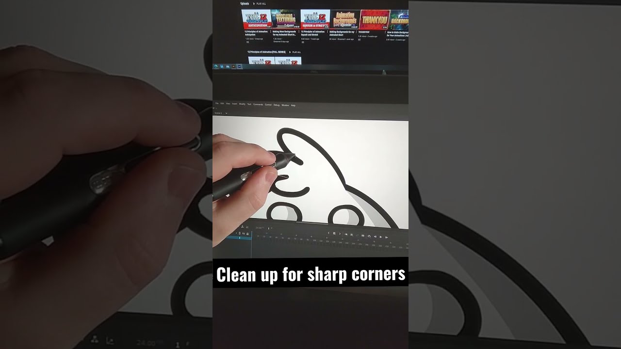 quick tip for messy linework in #AdobeAnimate