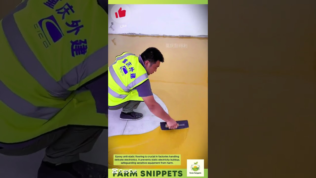 Epoxy anti-static flooring is a must-have for factories handling sensitive electronics. #003