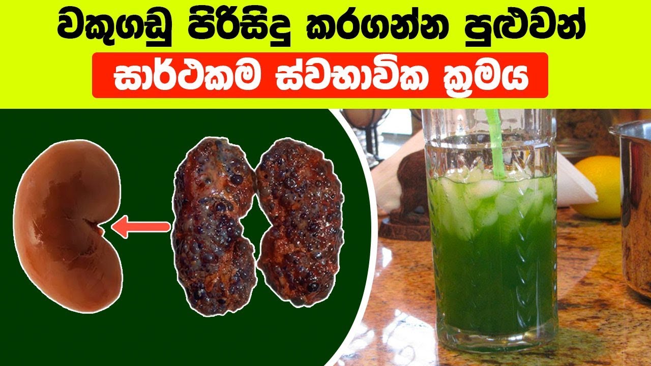 වකුගඩු පිරිසිදු කරගන්න පුළුවන් සාර්ථකම ස්වභාවික ක්‍රමය මෙන්න