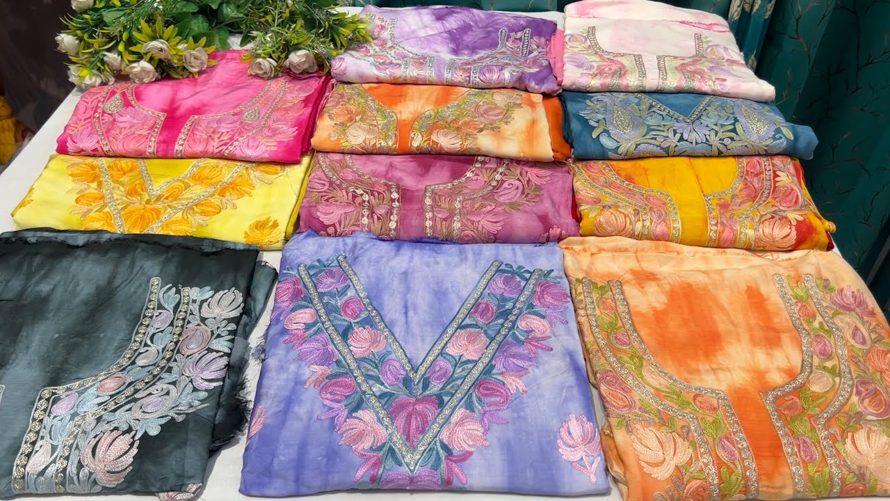03-Mar-26 | Summer aari work Suits | Tye-dye Embroidery cotton | WhatsApp to Order: +91-7051012285