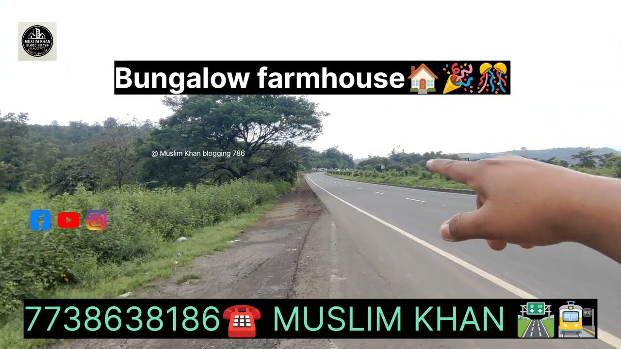 Nashik Highway Touch 47 Guntha Open Plot&hellip; Sirf ₹1,20,000 guntha!✨ 712 Clear Title &bull; Farmhouse & Bung