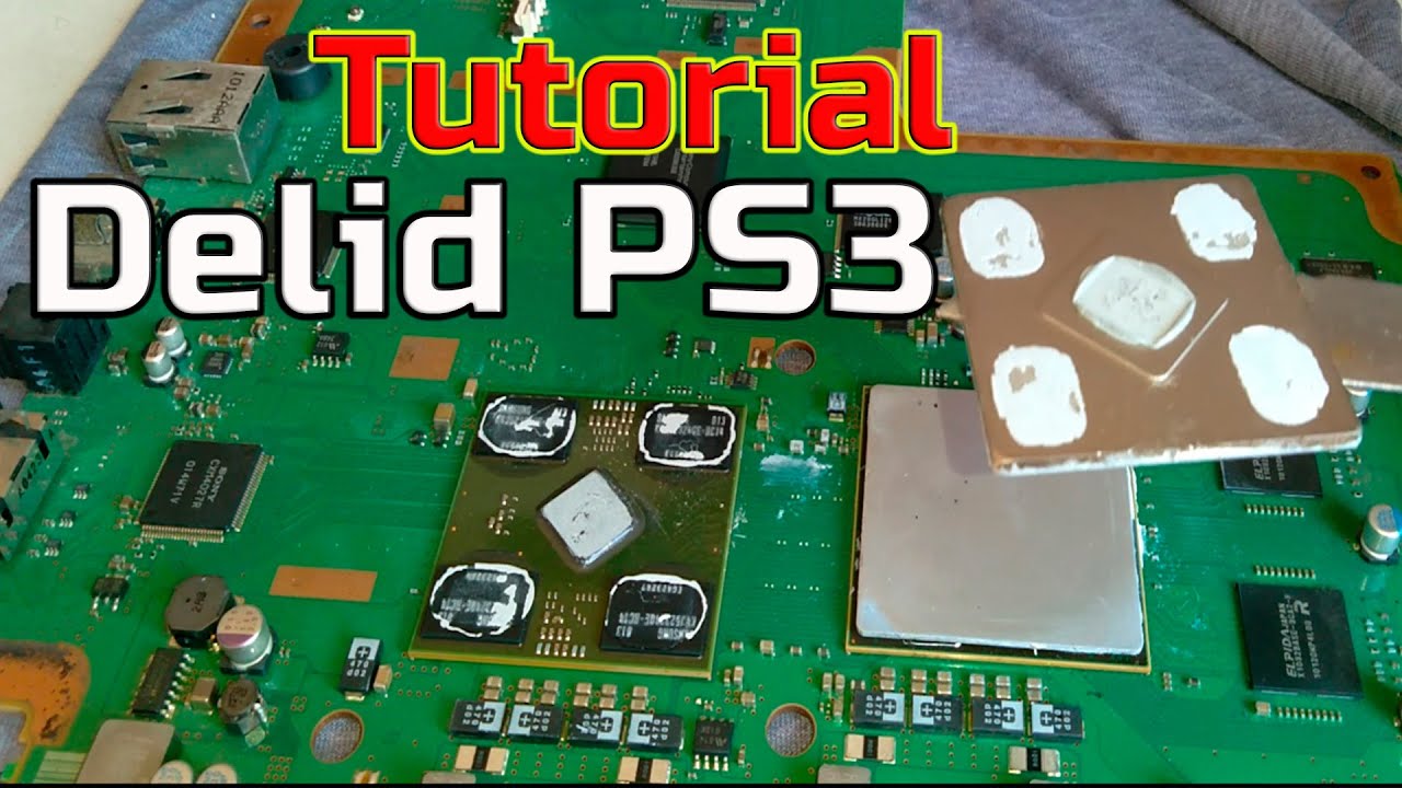 Delid no PS3 Slim troca da prasta termica RSX