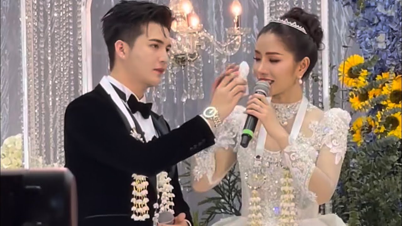 ช่วงสัมภาษณ์”เจ้าบ่าวเจ้าสาว” เจ้าสาวซึ้งกับคำมั่นสัญญาของเจ้าบ่าว 