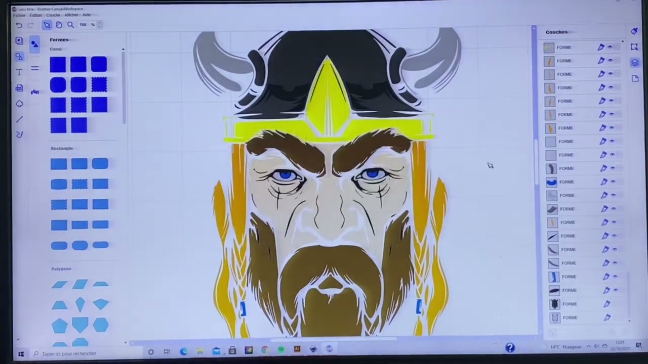 Viking - préparation d un fichier - pour vinyle - superposition de couleurs