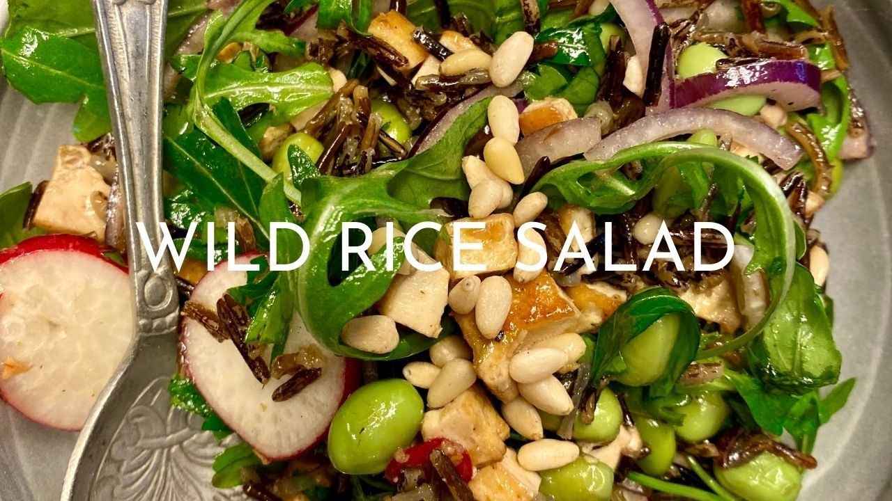 Wild rice salad - vegan recipe - healthy food