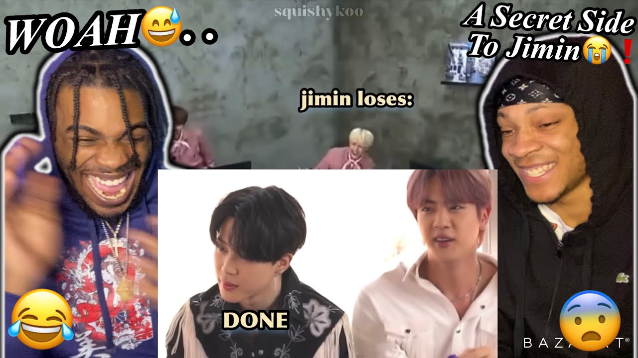 jimin getting angry because he wants to jim out REACTION!!!