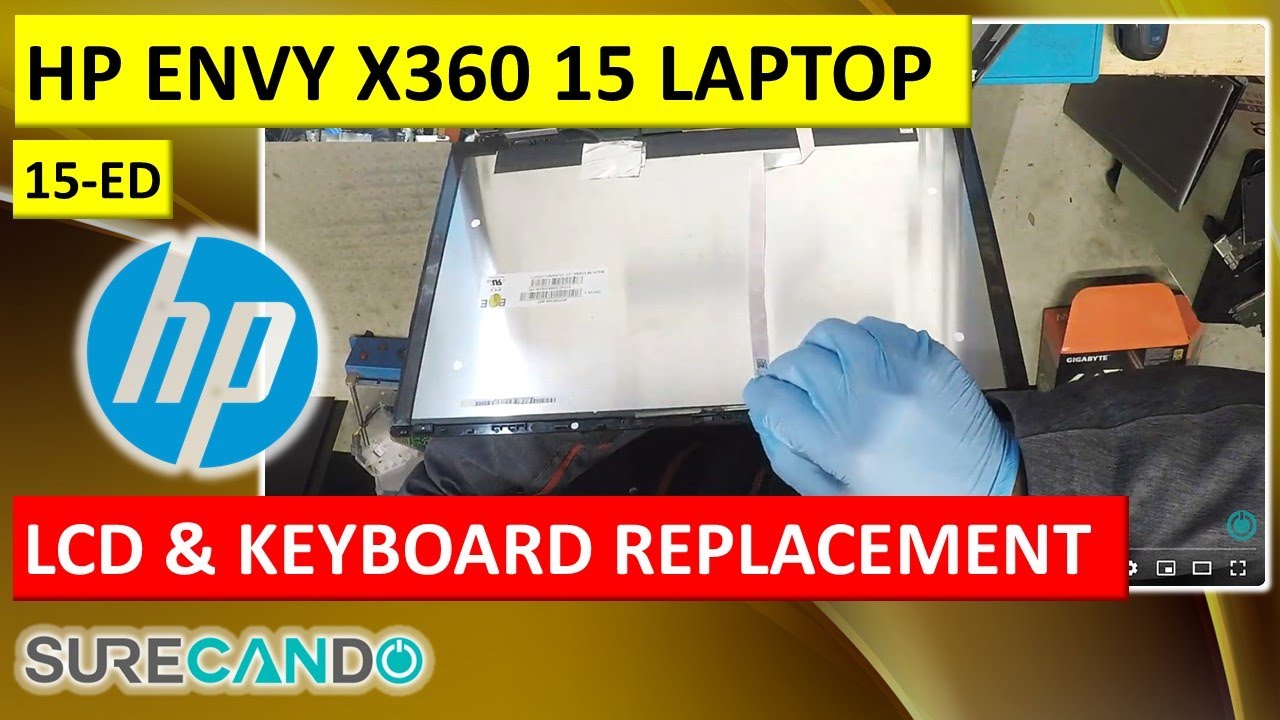 HP Envy x360 15 Complete Repair: Keyboard, Palmrest & LCD Screen Replacement