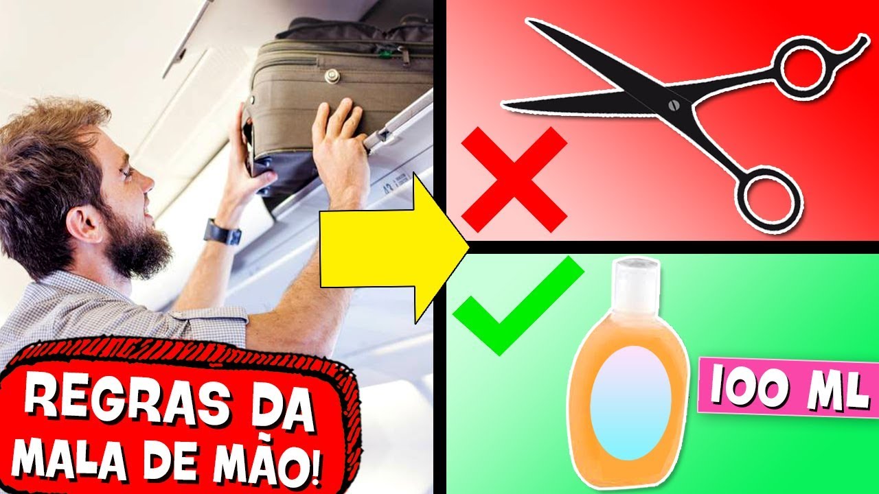 MALA DE MÃO: O que PODE e o que NÃO PODE? 🎒 ❓  (Novas regras da ANAC)