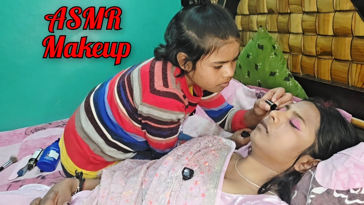 ASMR Sonam makerup # BEAUTIFULL MAKEUP #100% Relaxing