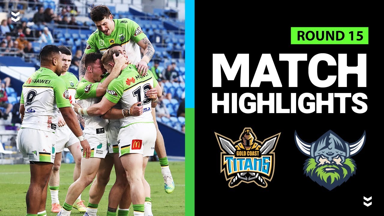 NRL Highlights | Titans v Raiders | Round 15 2020 | Telstra Premiership | NRL
