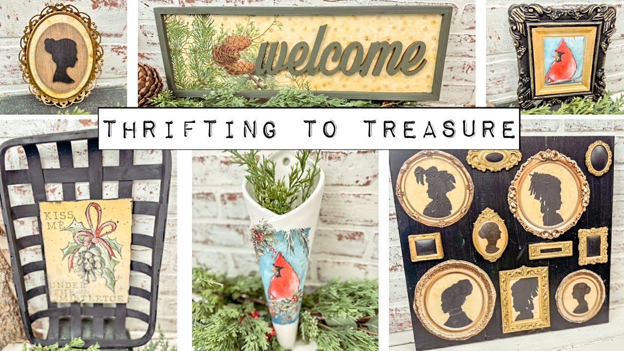 Thrift to Treasure using Decoupage & Rice Papers