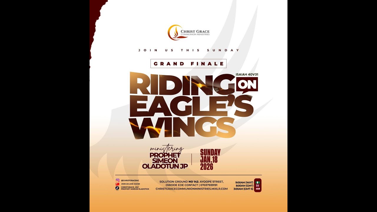SUNDAY SERVICE : RIDING ON THE EAGLE'S WING (GRAND FINALE) || ISAIAH 40 : 31 ||