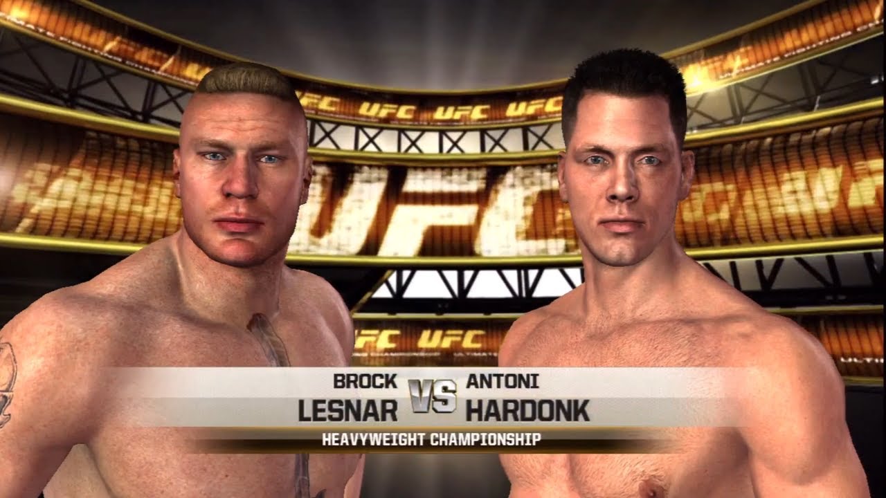 UFC Undisputed 2010 Gameplay Brock Lesnar vs Antoni Hardonk