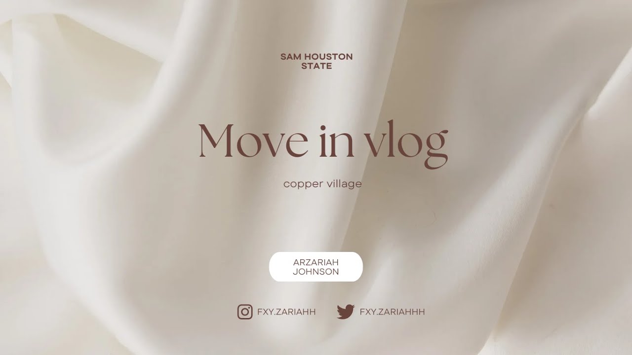 SAM HOUSTON STATE MOVE IN VLOG COPPER VILLAGE