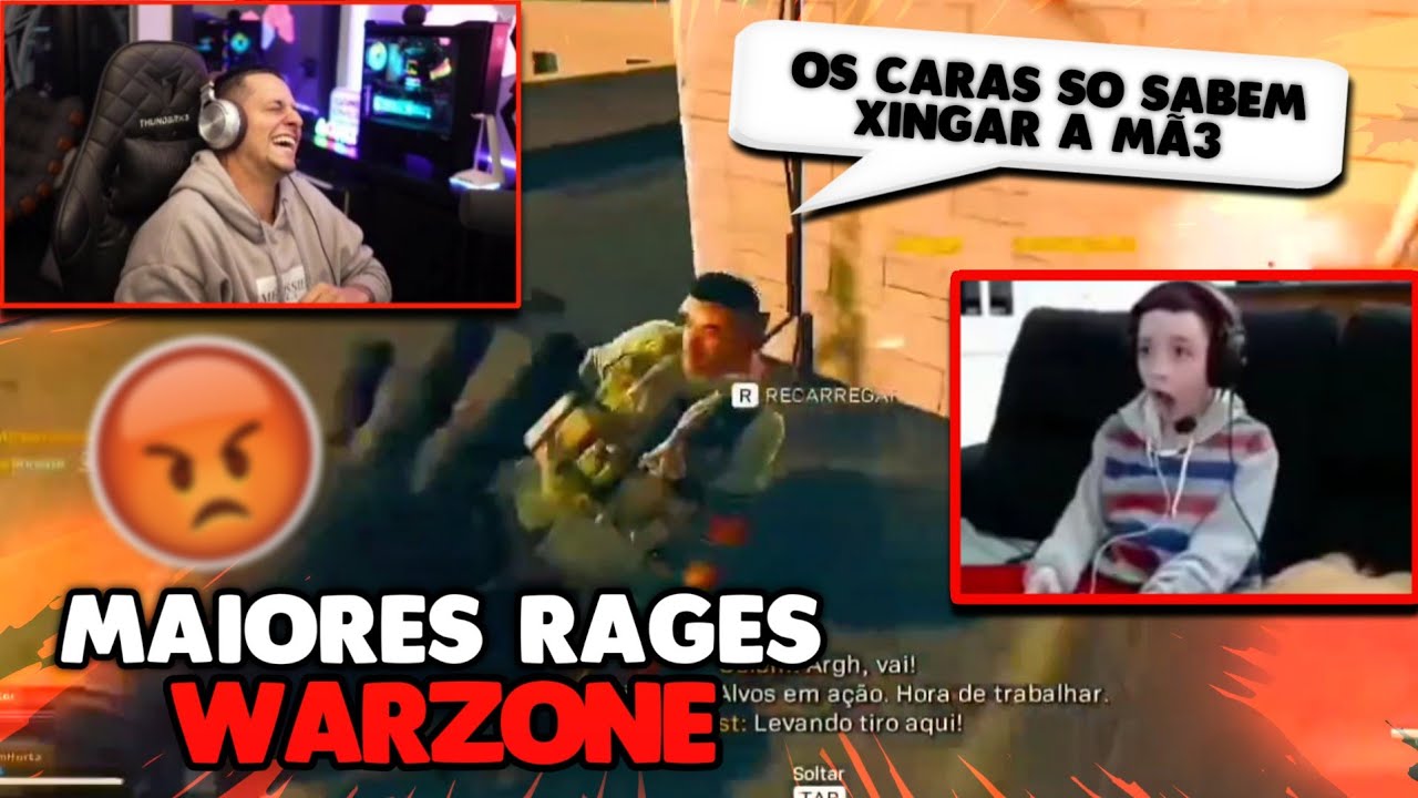 CORINGA REAGE WARZONE CHAT DE VOZ | MAIORES RAGES | KKHJKHKK