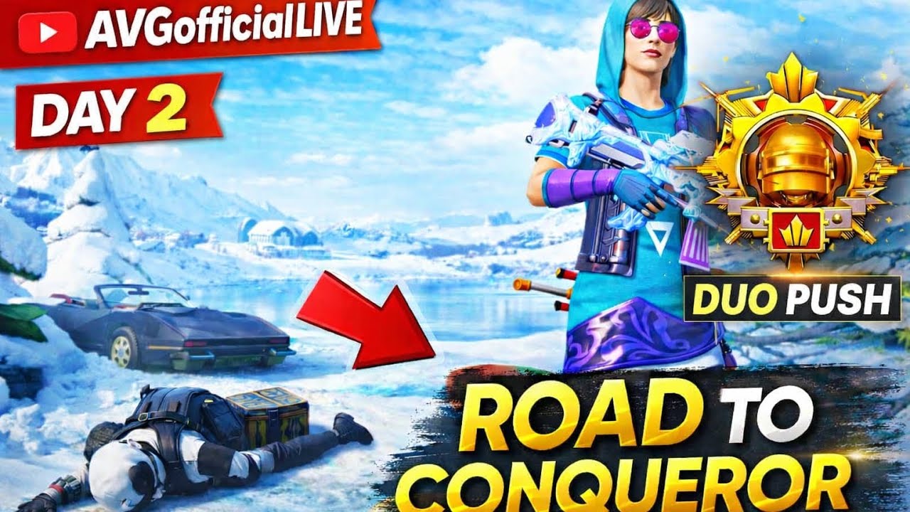 DAY 2 🔥 Road To Conqueror | Duo Push | BGMI 4.2 Update