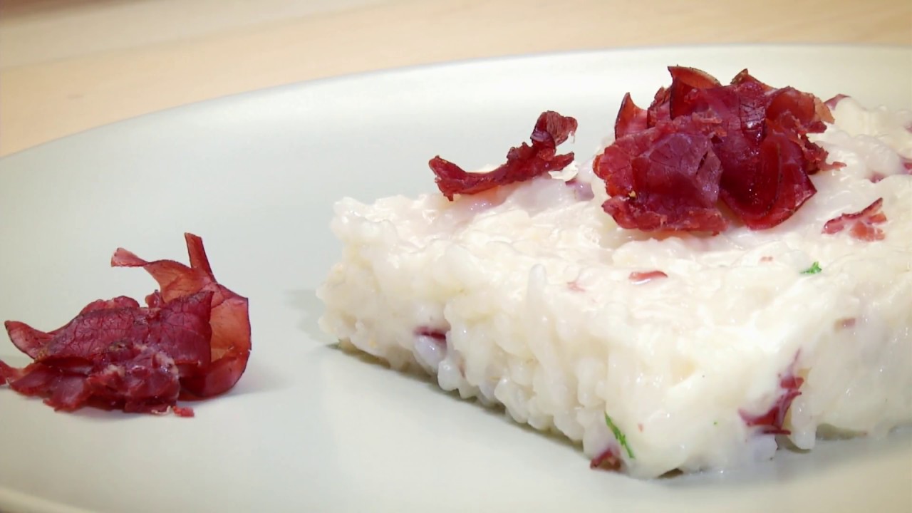 Risotto con Bresaola della Valtellina IGP e stracchino - Ricette Rigamonti