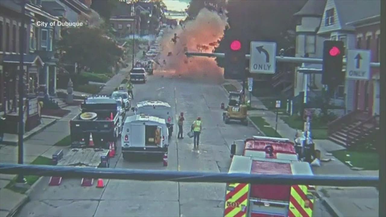 Dubuque releases traffic camera footage of house explosion