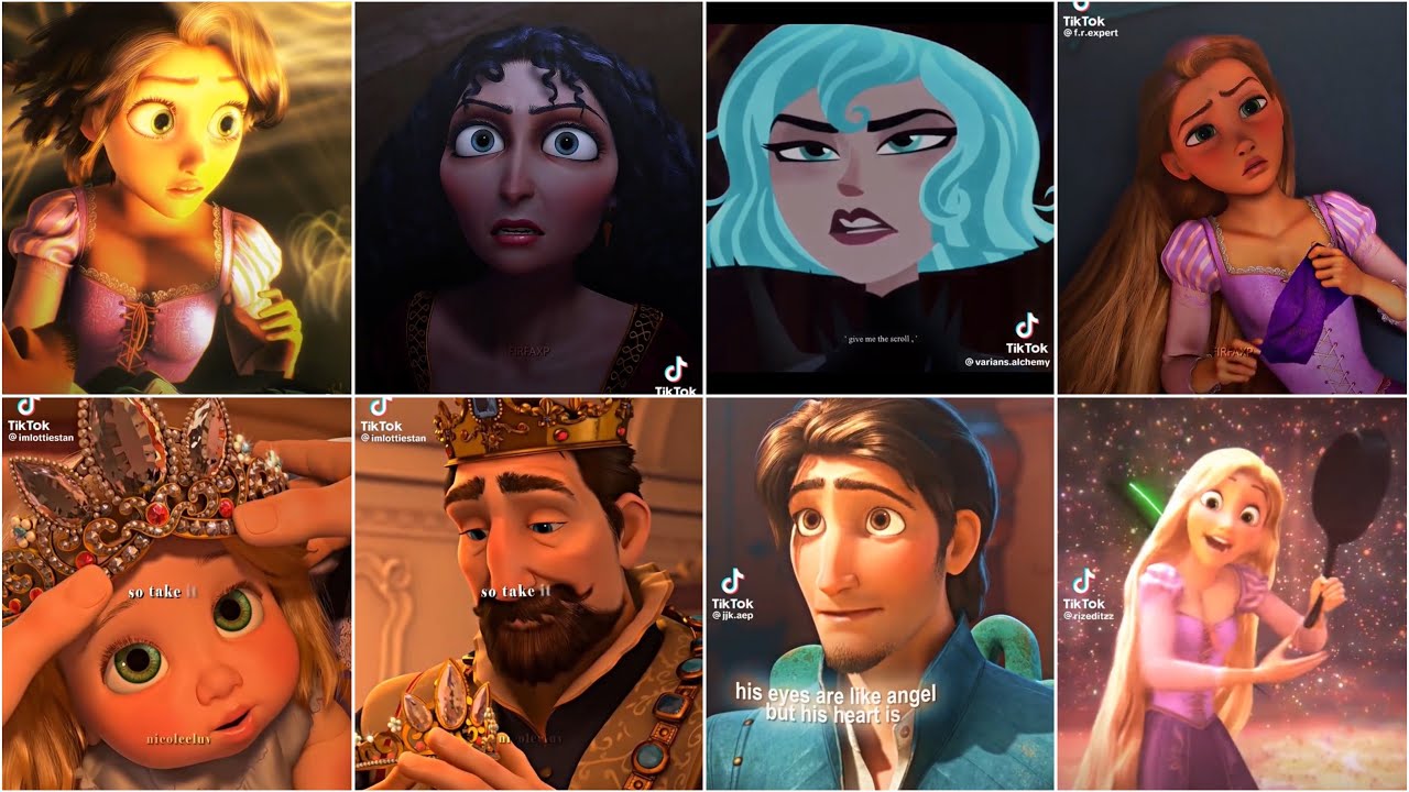 Tangled Edits 👱‍♀️💇‍♀️ | Tik Tok Edit Compilation #rapunzel #tiktok
